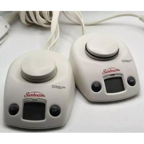 Sunbeam PAC-229 Style D85KQP Electric Blanket Dual White 4 Prong Controller‎ - Picture 2 of 7